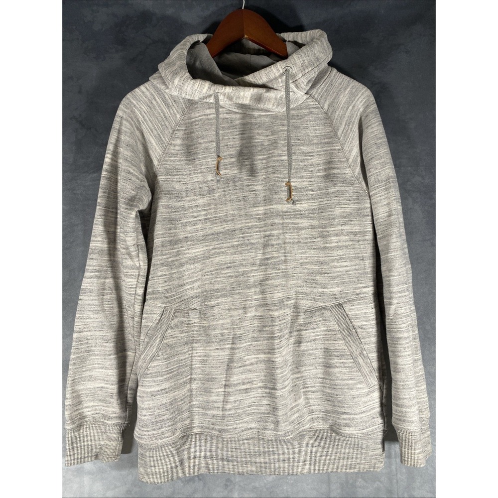 Ten Tree Hoodie‎ Heather Gray Pull Over Organic Cotton Sweatshirt Women's Size S